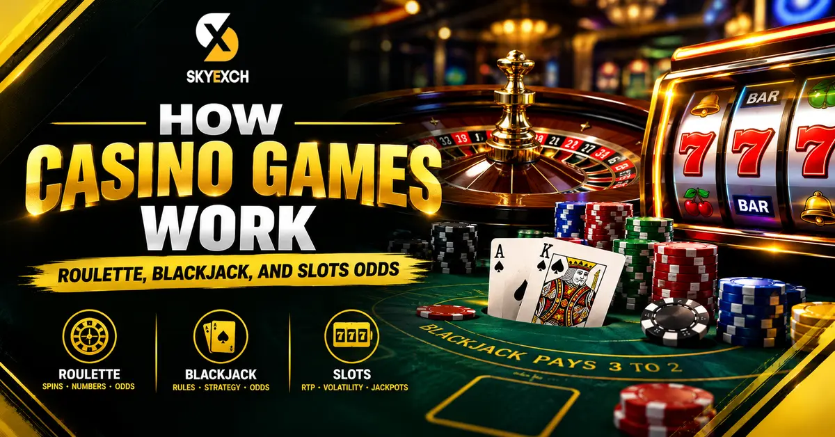 How Casino Games Work: Roulette, Blackjack, and Slots Odds