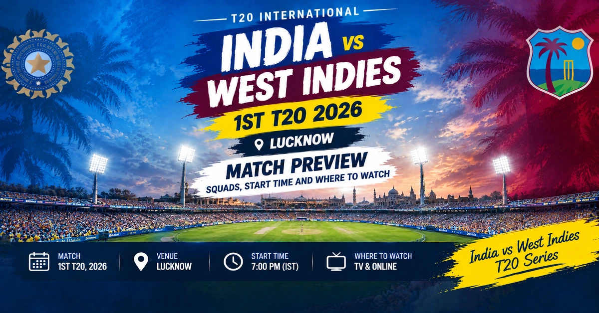 India vs West Indies 1st T20 2026: Time, Squads & Preview
