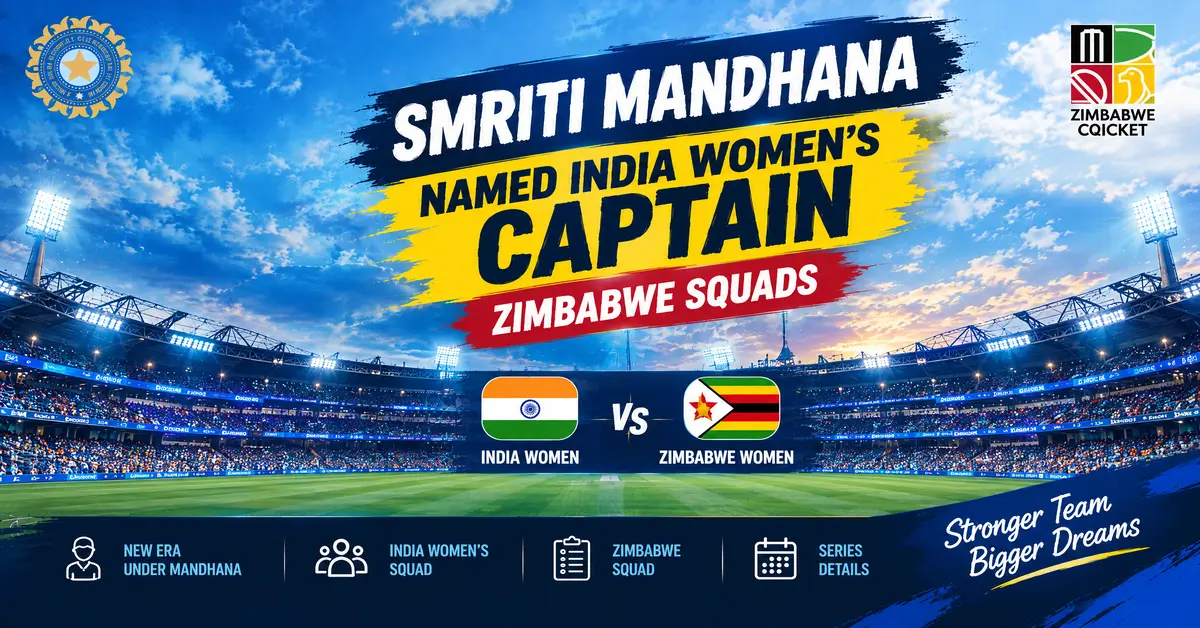 Smriti Mandhana Named India Women’s Captain as Zimbabwe Squads Confirm First Assignment